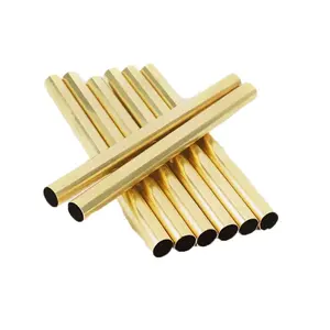 High Quality OEM Sizes Tubes Small Hollow Pipe Polished Brass Tube