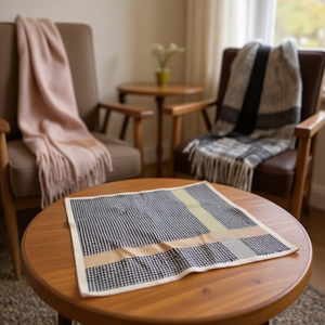 Sciarpa quadrata piccola con lettera G 70x70 cm, sciarpa da donna alla moda per primavera, autunno e inverno. - Product Image 2