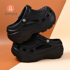 Femmes été EVA sandales à talons fond épais anti-dérapant sabots Sexy <span class=keywords><strong>femme</strong></span> plate-forme compensées chaussures de jardin hauteur augmentant style - Product Image 2