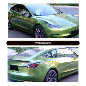 Mamba Màu Xanh Lá Cây Mô Hình Vật Nuôi Màu Sắc Thay Đổi Siêu Bóng PVC Phim Xe Bọc Vinyl Bảo Vệ Cho Cơ Thể Ứng Dụng Cuộn - Product Image 3