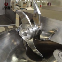 Chaîne de traitement de viande Helper en acier inoxydable 304 avec moteur et pompe, coupe-bol automatique pour la production de saucisses