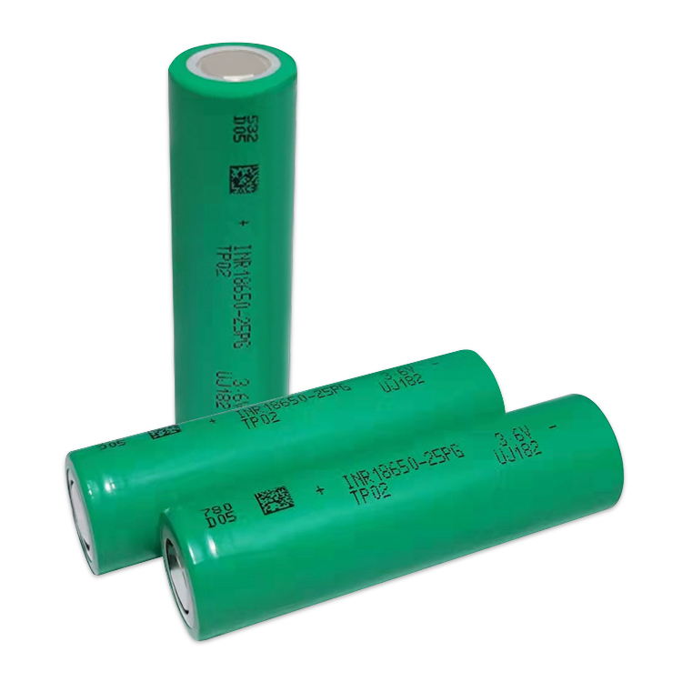 Tenpower INR18650-25PG 2500mAh 20A リチウムイオン充電池 18650サイズ