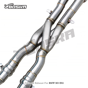 Tuyaux d'échappement en acier inoxydable personnalisés Z Mid Pipes pour BMW M3 E90/E92/E93 4.0L 2008-2013, soupape à vide, silencieux Catback - Product Image 4