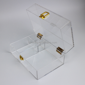 Tùy Chỉnh Độc Quyền Lớn Nhỏ Bán Buôn Hộp Đồ Trang Sức Hiển Thị Trường Hợp Món Quà Trong Suốt Acrylic Hộp Đồ Trang Sức <span class=keywords><strong>Plexi</strong></span> Rõ Ràng Hộp Đồ Trang Sức - Product Image 2