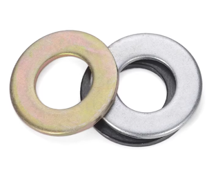 Rondelles plates métriques en laiton extra épaisses, zinguées blanc, M1.6-M64, tolérances 100HV-300HV pour diverses applications - Product Image 1