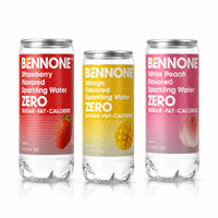 Fabrieksdirect Zero Calorie Fruit 300ml Sprankelend Water Zonder Suiker Gezonde Koolzuurhoudende Frisdrank Aangepaste Verpakking