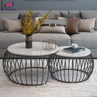 Table basse de luxe dorée multifonctionnelle nordique en métal acier inoxydable moderne meubles de maison table à manger contemporaine 5 pièces