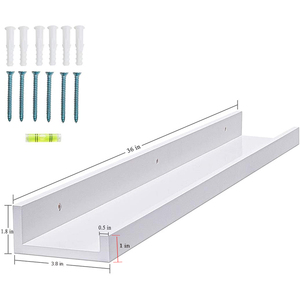 Nhà Máy Bán buôn trắng 2-Pack bằng gỗ treo tường nổi kệ - Product Image 1