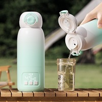 Nouveau chauffe-biberon portable 2026, 2800mAh*4, 500ml, bec anti-éclaboussures, rechargeable, température constante, certifié 3C, pour voyage et maison