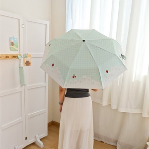 <span class=keywords><strong>Parapluie</strong></span> mignon pour femmes, cadeau d'affaires, pour les jours ensoleillés et pluvieux, compact, portable, entièrement automatique, <span class=keywords><strong>haut</strong></span> <span class=keywords><strong>de</strong></span> <span class=keywords><strong>gamme</strong></span>, pliable, protection solaire - Product Image 1
