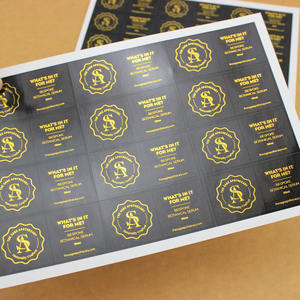 Autocollant d'autocollants décoratifs en vinyle d'étiquette ronde d'impression adhésive de n'importe quel texte <span class=keywords><strong>image</strong></span> personnalisée - Product Image 1