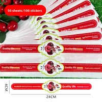 Étiquettes laser autocollantes en papier pour emballage alimentaire, forme irrégulière, impression couleur, pour gâteaux aux fruits et produits à base de céréales - Strictement conformes