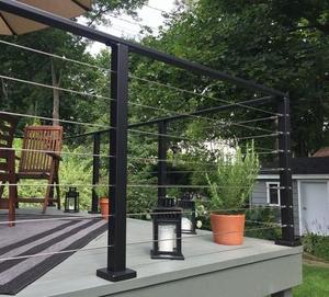 <strong>Wood</strong> Handrails <strong>Hand</strong> Railing Steel <strong>Rail</strong> for Stairs Indoor and Outdoor Stair Railing System - Product Image 4