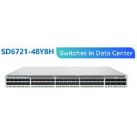 Switch Data Center MCLAG VXLAN yang Mendukung 48-Port 25G SFP28 dan 8-Port 100G QSFP28 dengan QoS SNMP LACP 2.0 Tbps