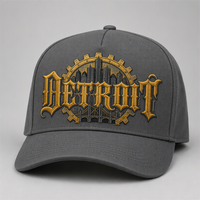 Casquette de baseball personnalisée avec broderie Old English, 5 panneaux, visière incurvée, style Dad Hat, streetwear urbain West Coast, vente en gros, faible MOQ