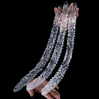 Jouet sexuel anal double tête transparent extra-long Dongguan pour adultes, dispositif de masturbation féminine, gode, jouet sexuel lesbien