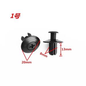 Clips de Sujeción de Acero de 8mm, Remaches Negros Universales para Parachoques y Guardabarros de Coche, Accesorios Automotrices Forjados para Reequipamiento/Actualización - Product Image 5