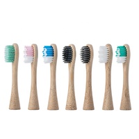 Têtes de brosse électriques remplaçables zéro déchet brosse à dents en bois écologique naturel 360 degrés nettoyage brosse à dents en bambou