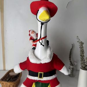 Factory-Customized Polyester Winter for Porch Christmas Outfit Set Santa Claus Pattern 23-Inch Lawn Goose Holiday - Product Image 2