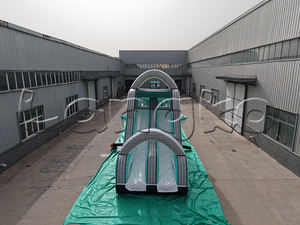 Château gonflable géant d'intérieur extérieur parcours d'obstacles gonflable jeu de course interactif maison de rebond avec toboggan - Product Image 2