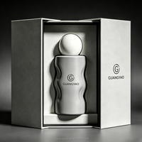 Nuova Bottiglia di Profumo 50ml in Vetro Nero, Stampa Personalizzata e Confezione di Lusso OEM