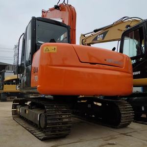 Excavatrice d'occasion Hitachi ZX70, modèle 2020, poids opérationnel de 7,5 tonnes, capacité de la benne de 0,28 m, garantie de 6 mois, bon prix - Product Image 2