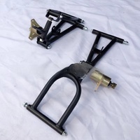 Accessoires de modification de kart tout-terrain DIY à quatre roues en acier : direction, suspension avant, essieu arrière, frein à disque, amortisseur