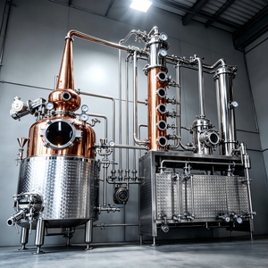 Installation industrielle de distillation fractionnée multicolonne pour spiritueux neutres de haute pureté et éthanol combustible multi-distillés - Product Image 1