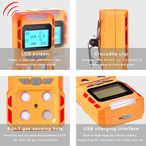 ハンドヘルド4 in 1マルチガス検知器H2s Co O2 EX硫化水素水素H2Sポータブルガス分析器酸素濃縮器分析器 - Product Image 3
