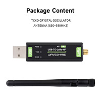 Module de transfert de données USB vers LoRa HF Waveshare USB vers LoRa basé sur SX1262, adapté à l'acquisition de données dans l'industrie et l'agriculture