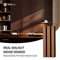 Panneau acoustique en bois plaqué ignifuge WINEGO, panneaux muraux en bois à lattes, indice STC élevé, panneaux muraux acoustiques insonorisants en bois