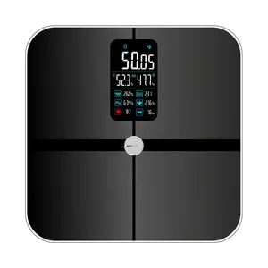 Báscula electrónica inteligente Mini barato Analizador de composición de grasa corporal Báscula electrónica Rohs Peso usado Báscula de corazón Peso corporal