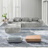 Stoff-Kombination Komprimiertes Schlafsofa-Set für Wohnzimmer Elegante Möbelkollektion