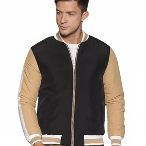Fabricant OEM Veste universitaire Letterman de haute qualité pour l'université Veste d'hiver à manches en cuir PU avec broderie personnalisée - Product Image 1