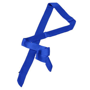 Écharpe carrée en soie <span class=keywords><strong>de</strong></span> luxe à imprimé ancre bleue nautique pour femmes, accessoire <span class=keywords><strong>de</strong></span> cou pour hôtesses <span class=keywords><strong>de</strong></span> <span class=keywords><strong>l</strong></span>'<span class=keywords><strong>air</strong></span> professionnelles - Product Image 6