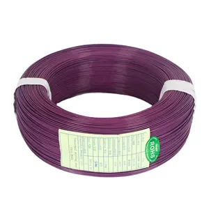 Fio FEP Extrudado 24 awg .013 aprovado pela UL, fio aéreo de aquecimento de cobre de núcleo único anti-alta temperatura