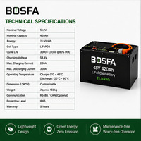 Paket Baterai Lithium Forklift LiFePO4 48V 420Ah 51.2V untuk Forklift Listrik dengan BMS Pintar
