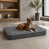 Matelas pour chien gris matelassé, directement de l'usine, vente en gros pour les animaleries et les distributeurs
