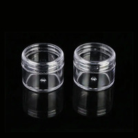 Pot miniature en plastique PS de qualité supérieure 5 ml |   Pot vide en gros de 5g pour crème, flacon cosmétique de sous-conditionnement