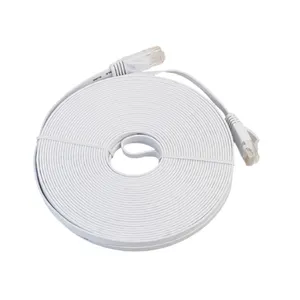 공장 가격 1g Bps Cat6 Cat 6 플랫 이더넷 케이블 10m 네트워크 Lan 패치 케이블 Rj45 플러그