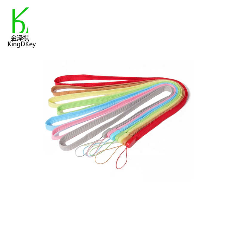 Fashionable Pure Color Nylon Wrist Hand Strap Lanyard for Mobile Cell Phone Camera USB MP4 ID Pass Card