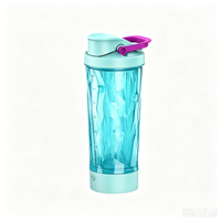 Bouteille de shaker électrique rechargeable par USB de 600 ml, en acier inoxydable, pour la salle de sport et les activités de plein air