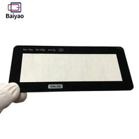 Panneau frontal en acrylique OEM avec écran tactile LCD haute définition et superposition graphique, pour la protection de l'écran de contrôle.