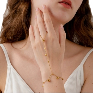 Bijoux tendance hypoallergéniques en acier inoxydable plaqué or 18 carats pour femmes, accessoires <span class=keywords><strong>de</strong></span> plage, bijoux pieds nus, chaînes <span class=keywords><strong>de</strong></span> jambe, bracelets, cadeaux - Product Image 1