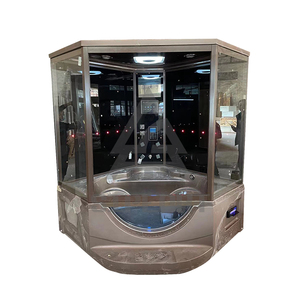 Hot sales shower steam sauna room with massage spa bathtub