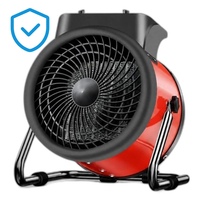 Chauffage d'appoint PTC d'intérieur à inclinaison réglable et débit d'air optimisé pour boutiques et studios, corps en métal SPCC et élément PTC en céramique