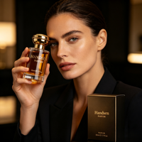 Vente en gros de flacons de parfum en verre vides de 50 ml, flacon carré avec bouchon doré, flacon de parfum de luxe réutilisable pour l'emballage de parfum