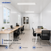 VICDOWEX Bureau Conteneur Contemporain Préfabriqué pour Chantiers de Construction, Entrepôts et Projets de Bâtiments de Bureaux