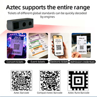LONVILL Moteur de décodage de codes-barres Aztec ultra-compact, scanner de codes-barres haute précision 3mil pour l'admission aux concerts