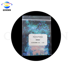 Flocons caméléon couronne arc-en-ciel, pour Nail Art, flocons blancs pour vernis à ongles - Product Image 3